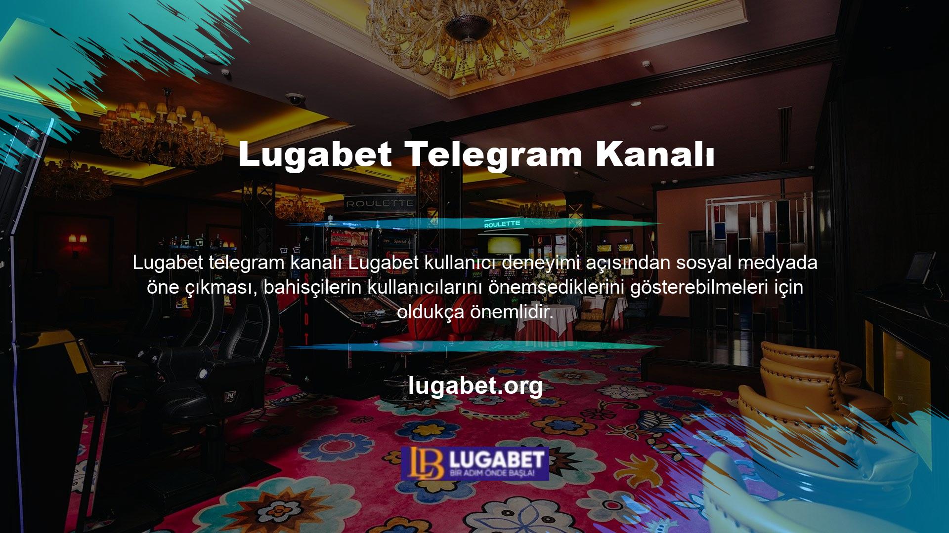 Lugabet müşteri destek ekibi, sitenin yardım bölümü üzerinden ve ayrıca Lugabet Telegram kanalı üzerinden 7/24 canlı destek sunmaktadır