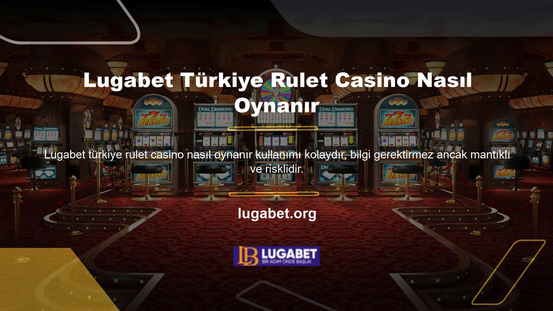 Lugabet Casino Türk Ruleti, tamamen Türkçe olarak geliştirilmiş ve Türk bayiler tarafından sunulan bir oyundur