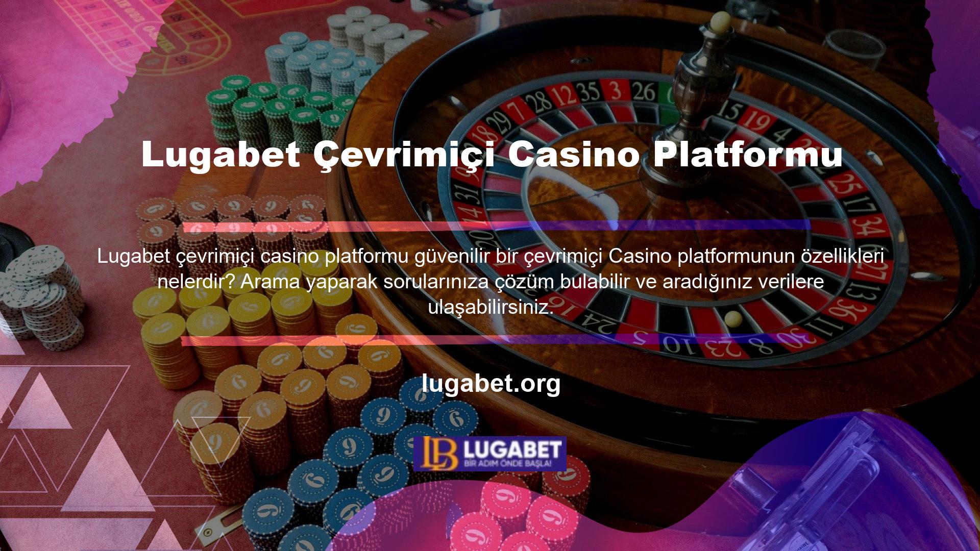 Güvenilir bir çevrimiçi Casino platformunun ortak özelliklerini anlamak